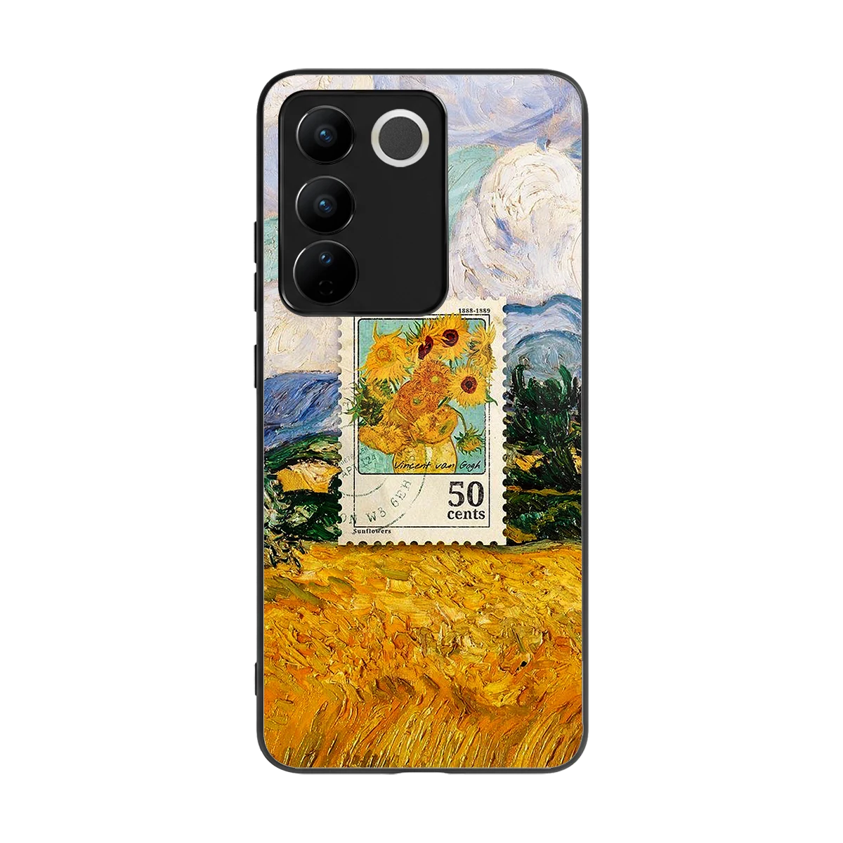 50 Cents back phone cover | glass case for vivo v27 5g