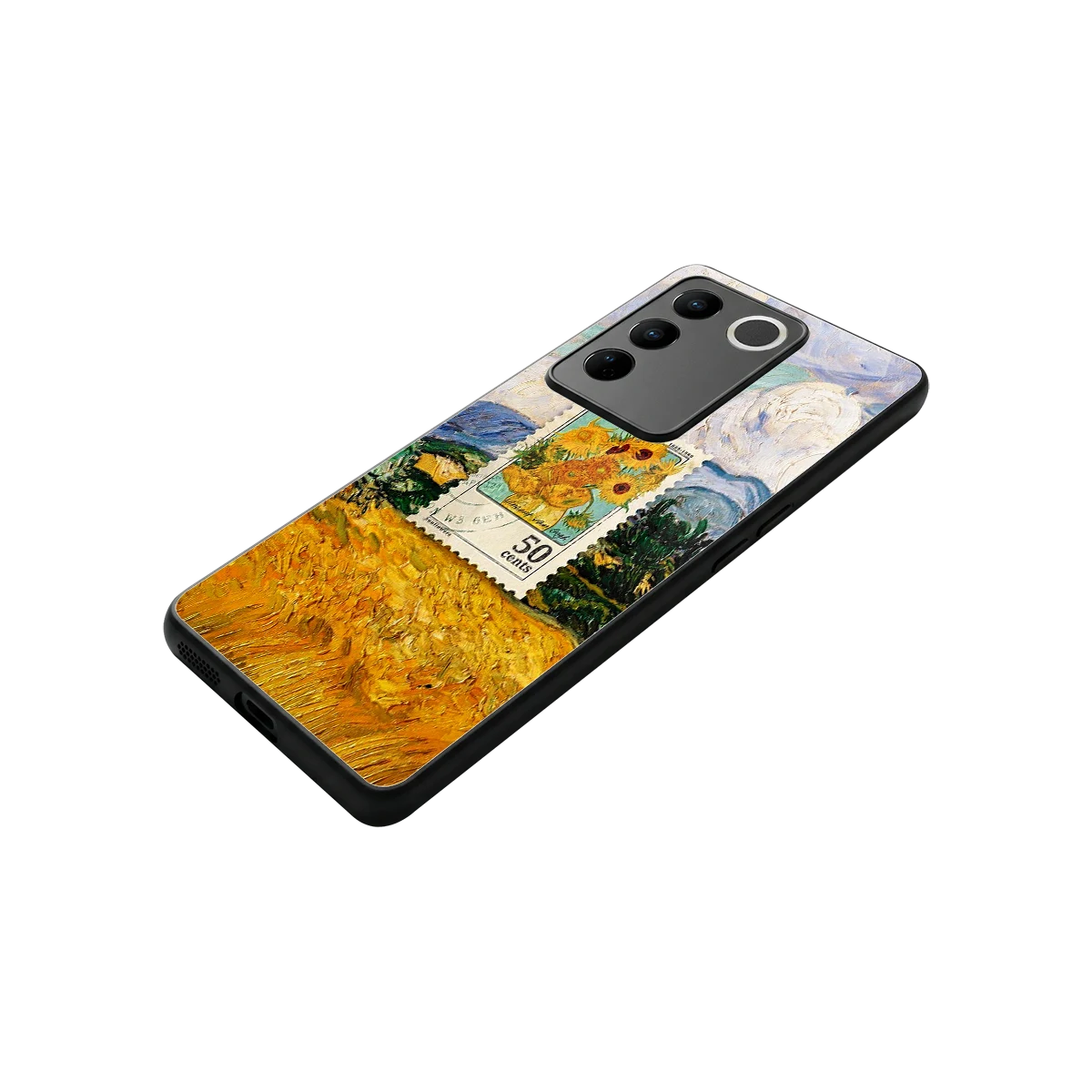 50 Cents stylish phone case for vivo v27 5g | glossy glass and slim fit