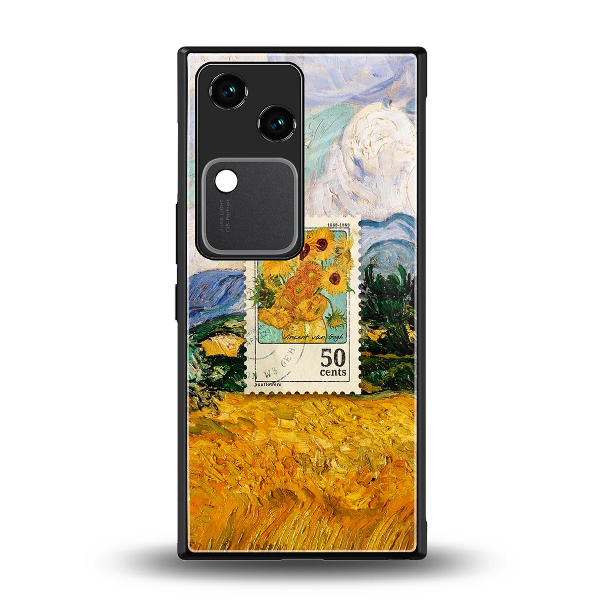 50 Cents back phone cover | glass case for vivo v30