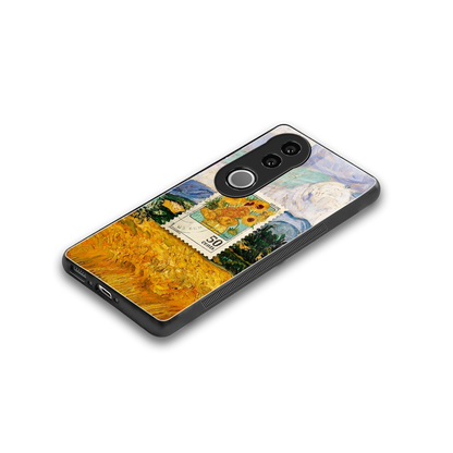 50 Cents stylish phone case for vivo v50 | glossy glass and slim fit