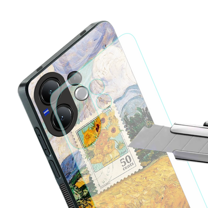 50 Cents stylish phone case for vivo v60 | glossy glass and slim fit