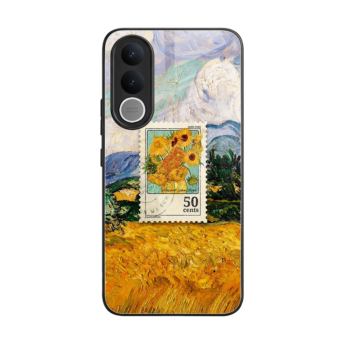50 Cents back phone cover | glass case for vivo v70 fe