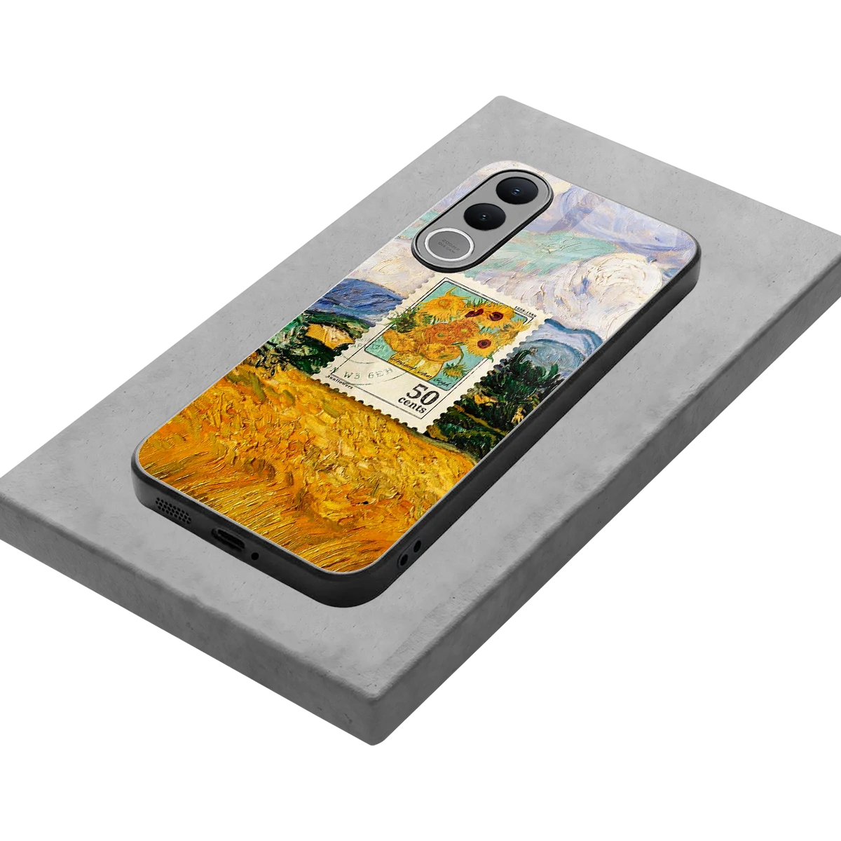 50 Cents stylish phone case for vivo v70 fe | glossy glass and slim fit