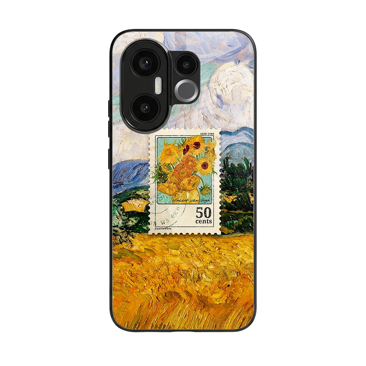50 Cents back phone cover | glass case for vivo x200 fe