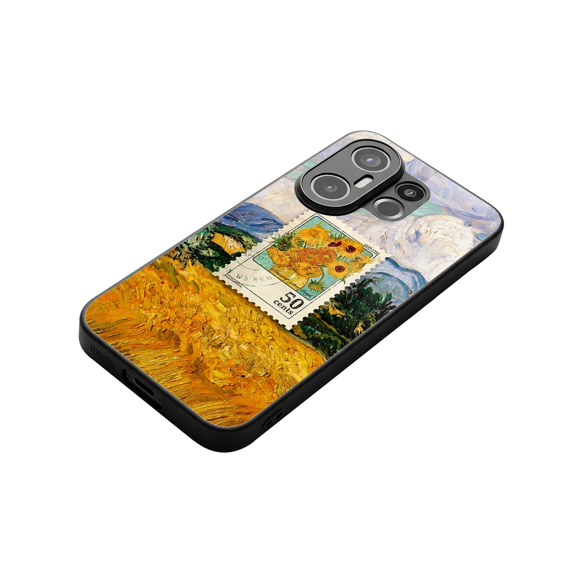 50 Cents stylish phone case for vivo x200 fe | glossy glass and slim fit