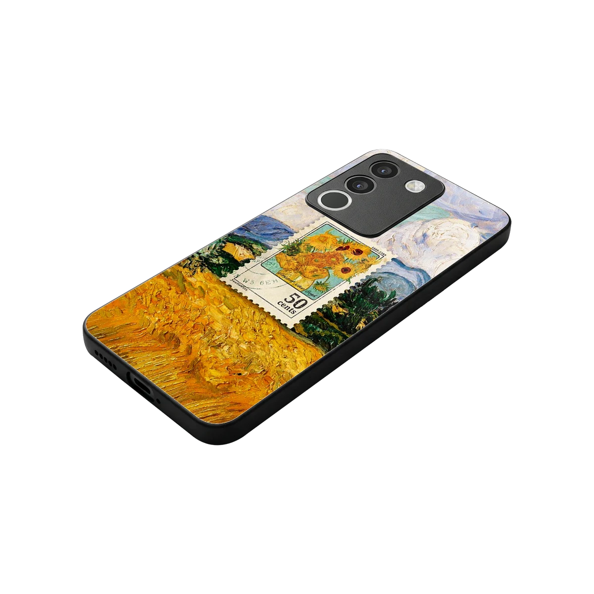 50 Cents stylish phone case for vivo y200 5g | glossy glass and slim fit