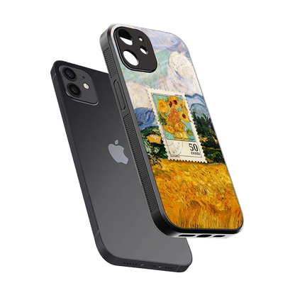 50 Cents sleek iphone 12 cover with tempered glass back and TPU edges