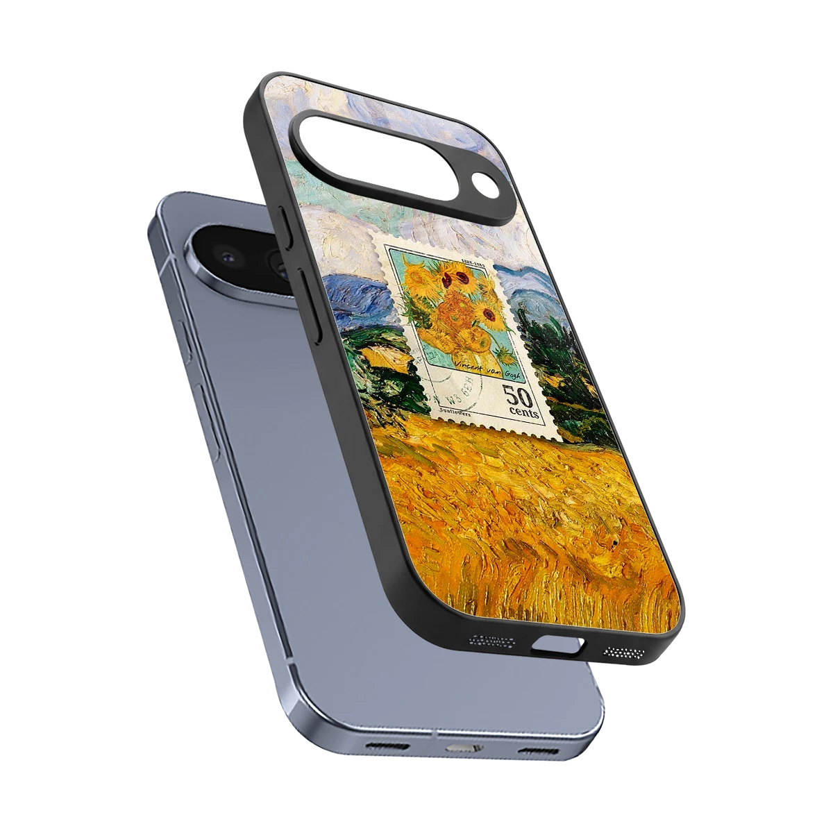 50 Cents sleek google pixel 10 cover with tempered glass back and TPU edges