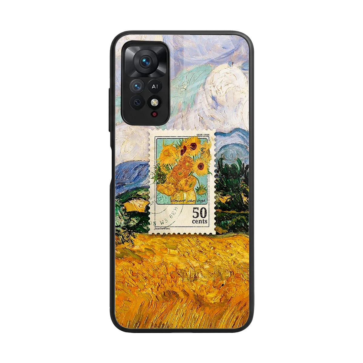 50 Cents back phone cover | glass case for redmi note 11 pro