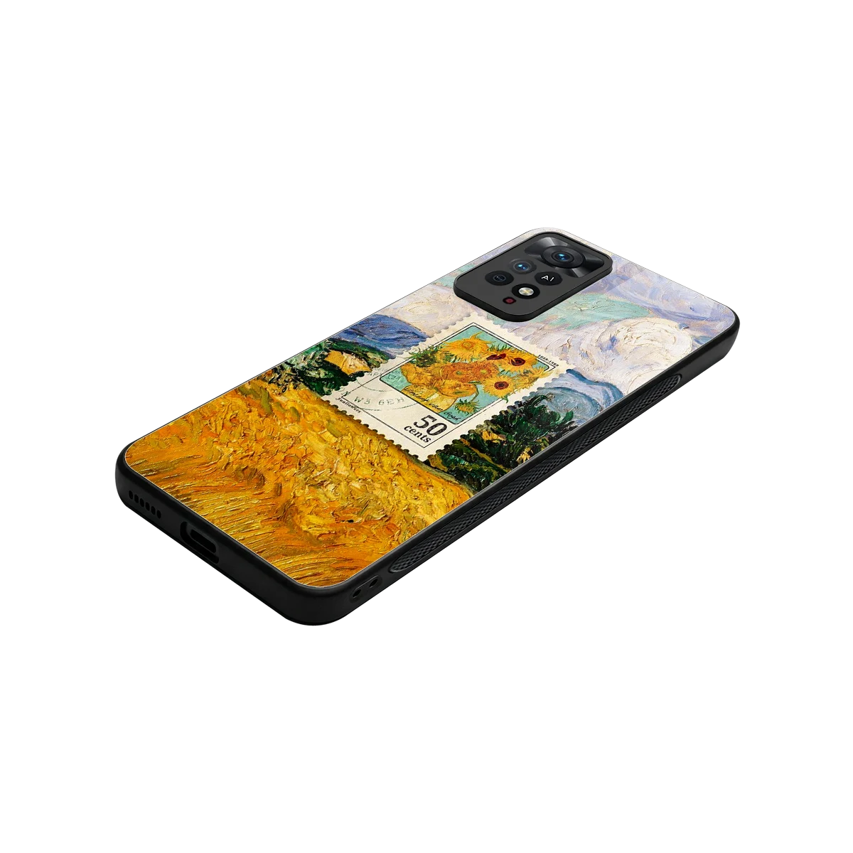 50 Cents stylish phone case for redmi note 11 pro | glossy glass and slim fit