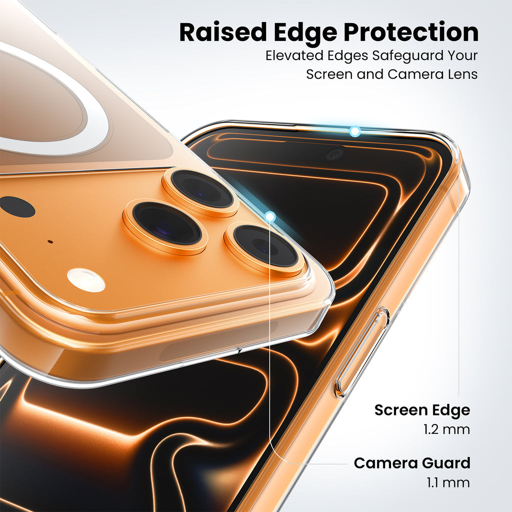 Anti Yellow Magsafe Clear Case for iPhone 17 Pro