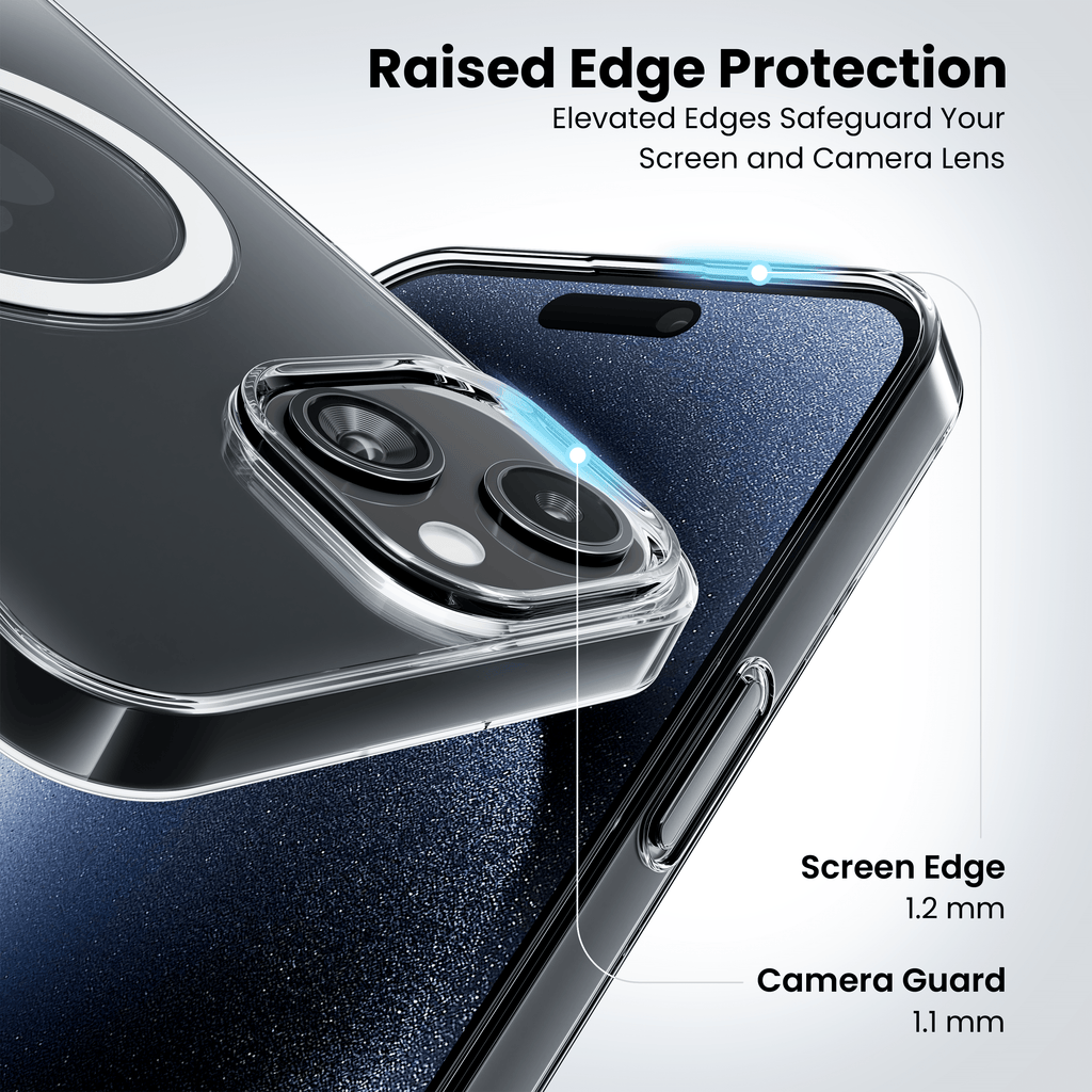 Anti Yellow Magsafe Clear Case for iPhone 15