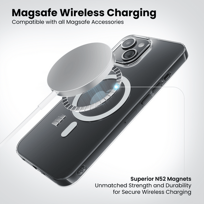 Anti Yellow Magsafe Clear Case for iPhone 15