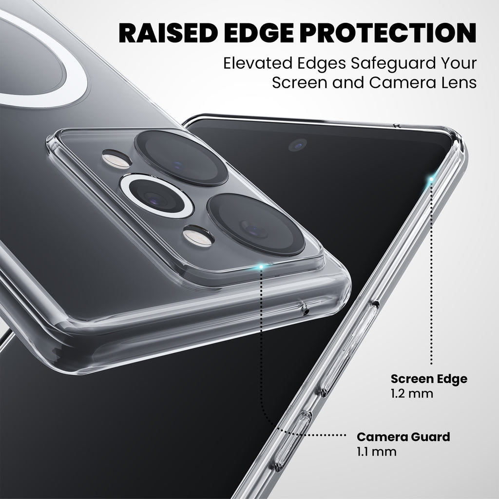 Anti Yellow Magsafe Clear Case for Realme 15t