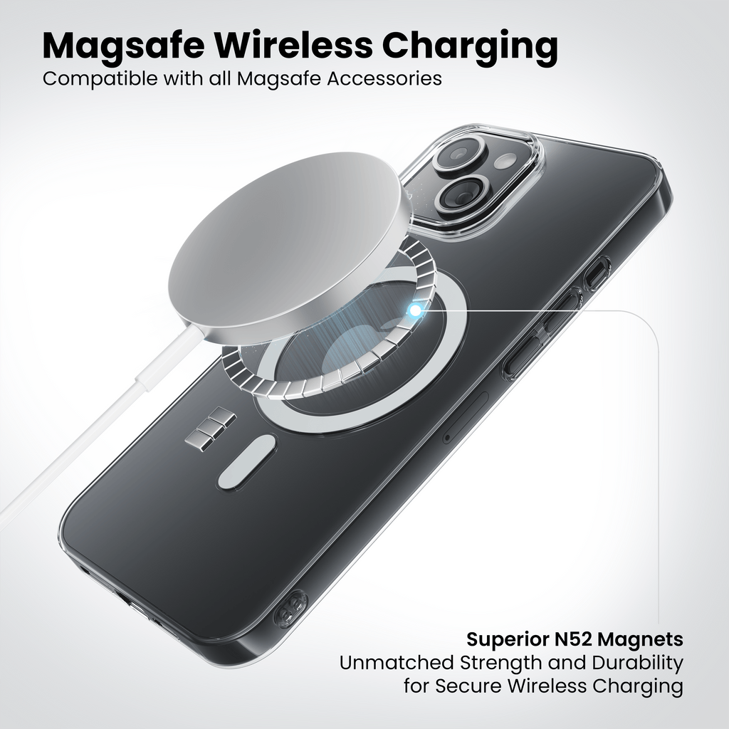 Anti Yellow Magsafe Clear Case for iPhone 14