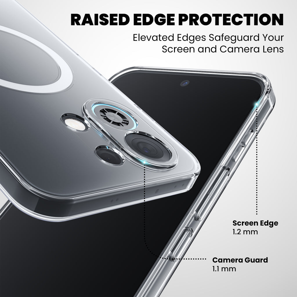 Anti Yellow Magsafe Clear Case for Oppo Reno 12