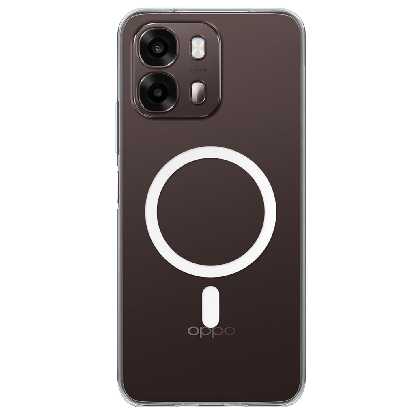 Anti Yellow Magsafe Clear Case for Oppo A6 Pro