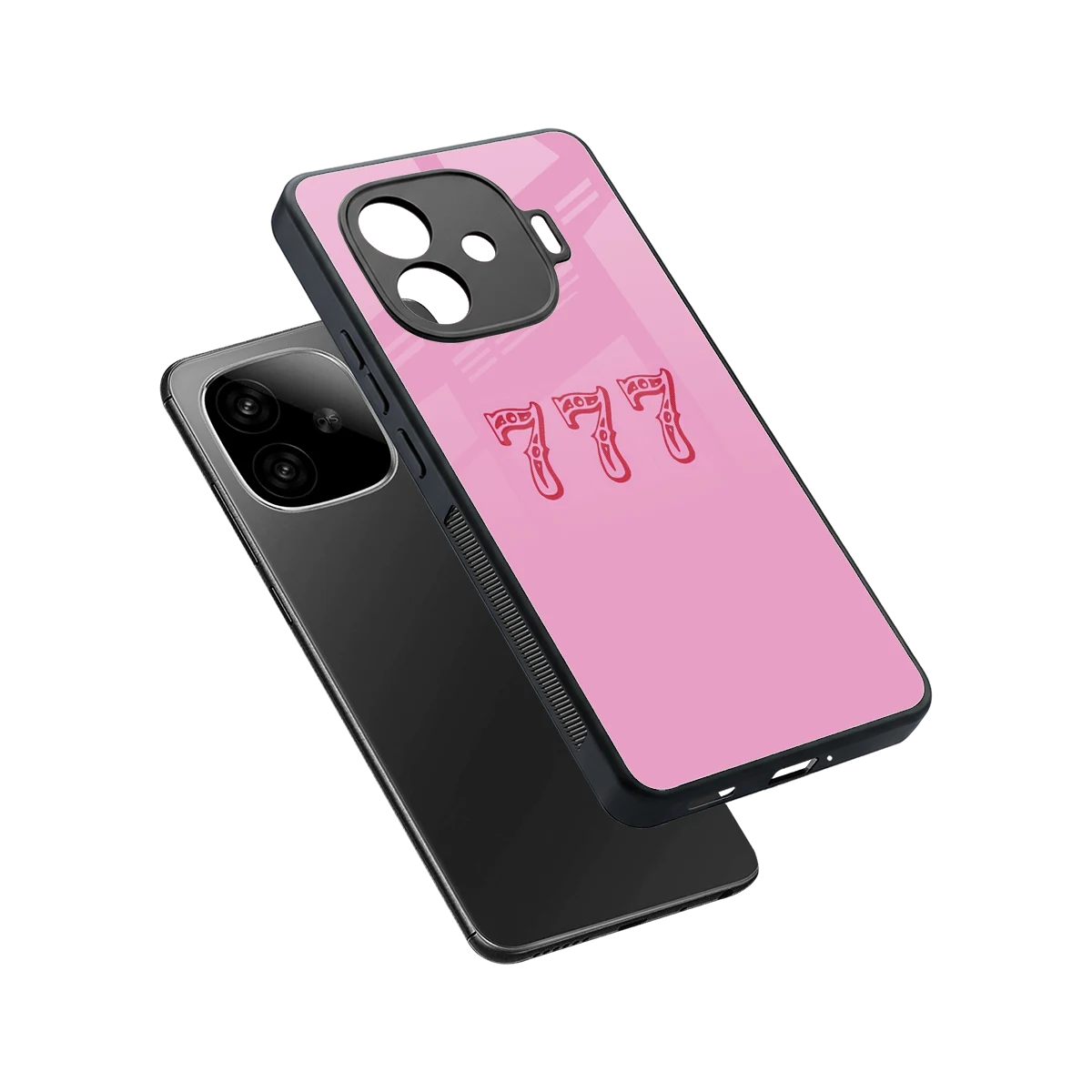 777 sleek iqoo neo 10r 5g cover with tempered glass back and TPU edges