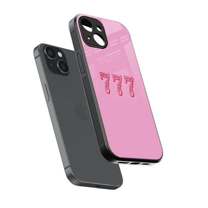 777 sleek iphone 13 cover with tempered glass back and TPU edges