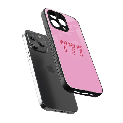 777 sleek iphone 15 pro max cover with tempered glass back and TPU edges
