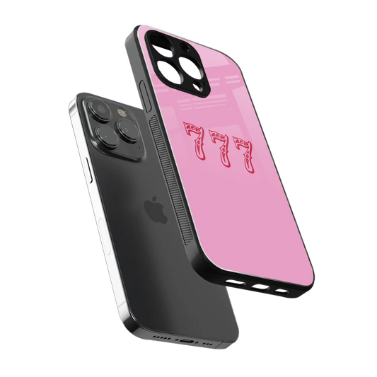 777 sleek iphone 16 pro max cover with tempered glass back and TPU edges