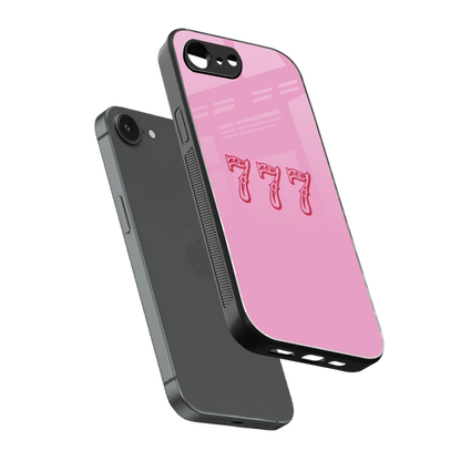 777 sleek iphone 16e cover with tempered glass back and TPU edges