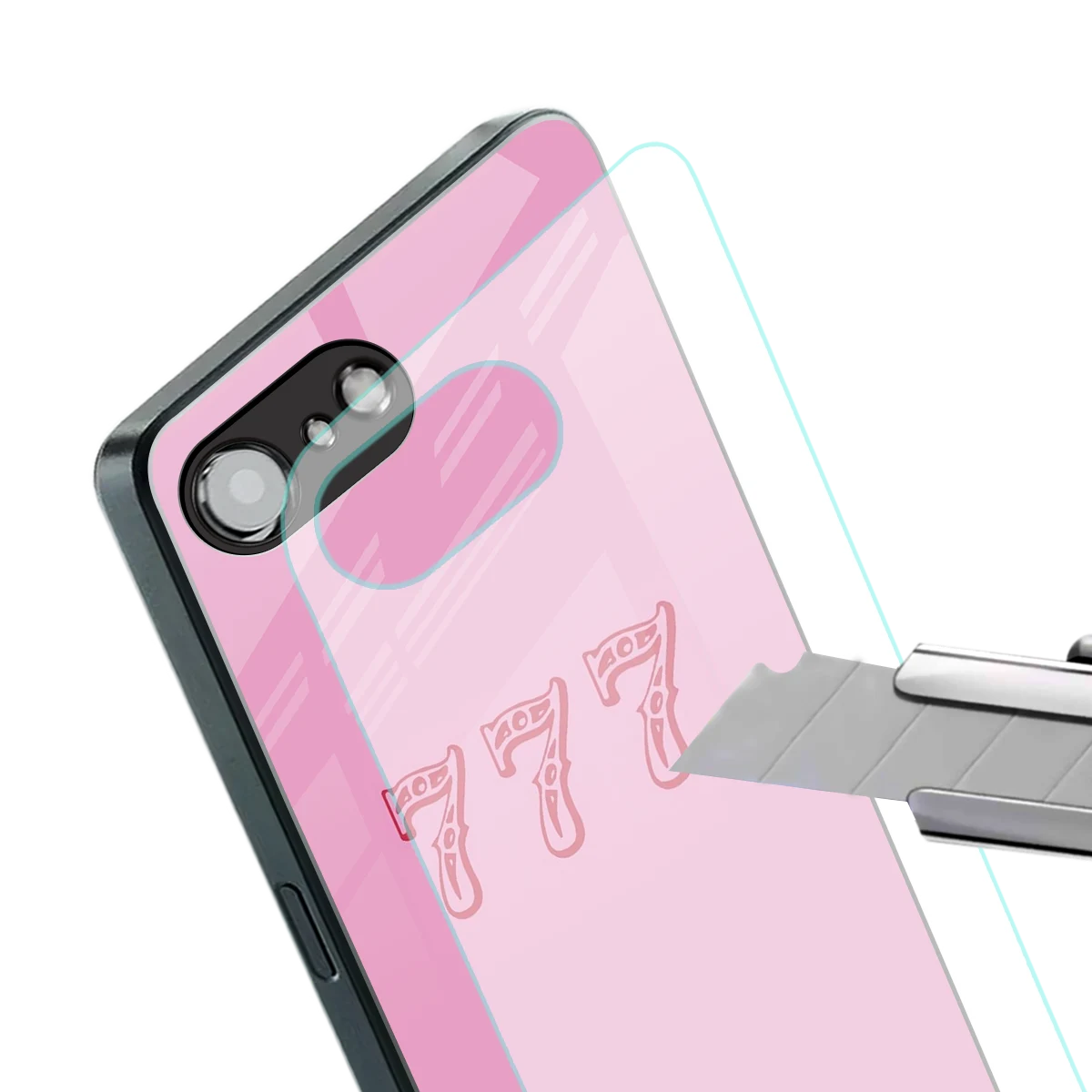 777 stylish phone case for iphone 17e | glossy glass and slim fit