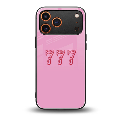 777 back phone cover | glass case for iphone 17 pro