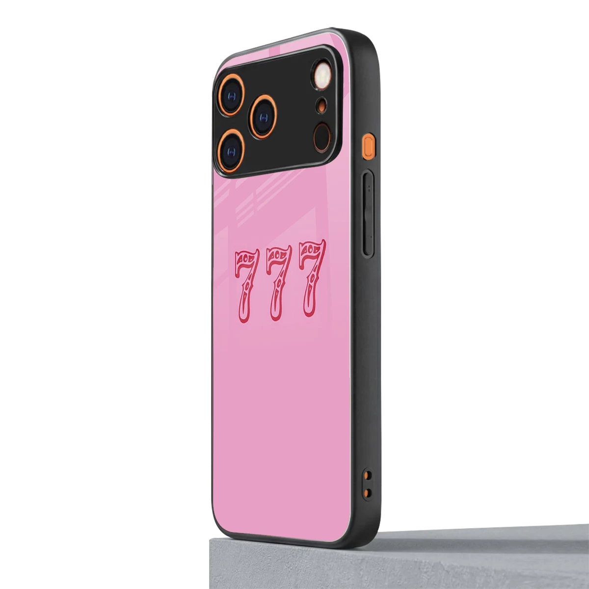 777 iphone 17 pro max mobile cover | shockproof glass phone case