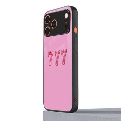 777 iphone 17 pro max mobile cover | shockproof glass phone case