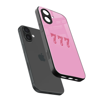 777 sleek iphone 17 cover with tempered glass back and TPU edges