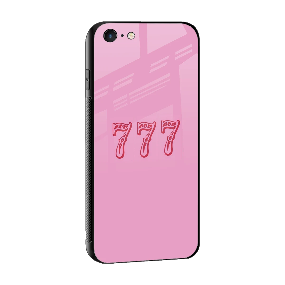 777 sleek iphone 6 cover with tempered glass back and TPU edges