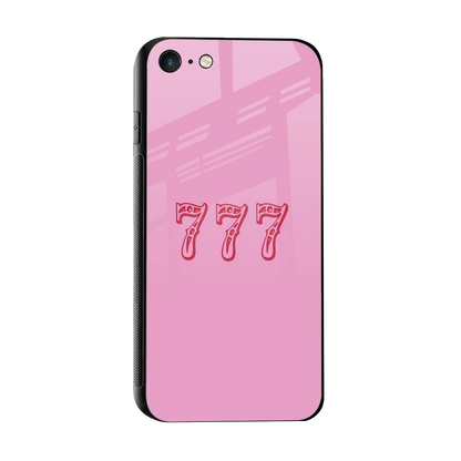 777 sleek iphone 8 cover with tempered glass back and TPU edges