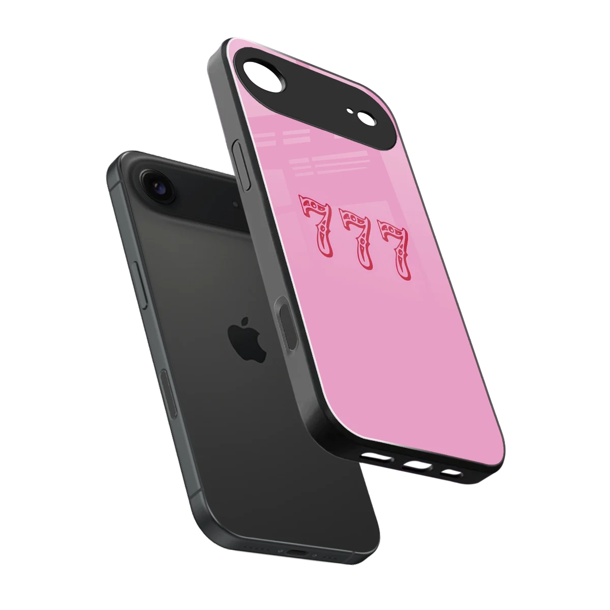 777 sleek iphone air cover with tempered glass back and TPU edges