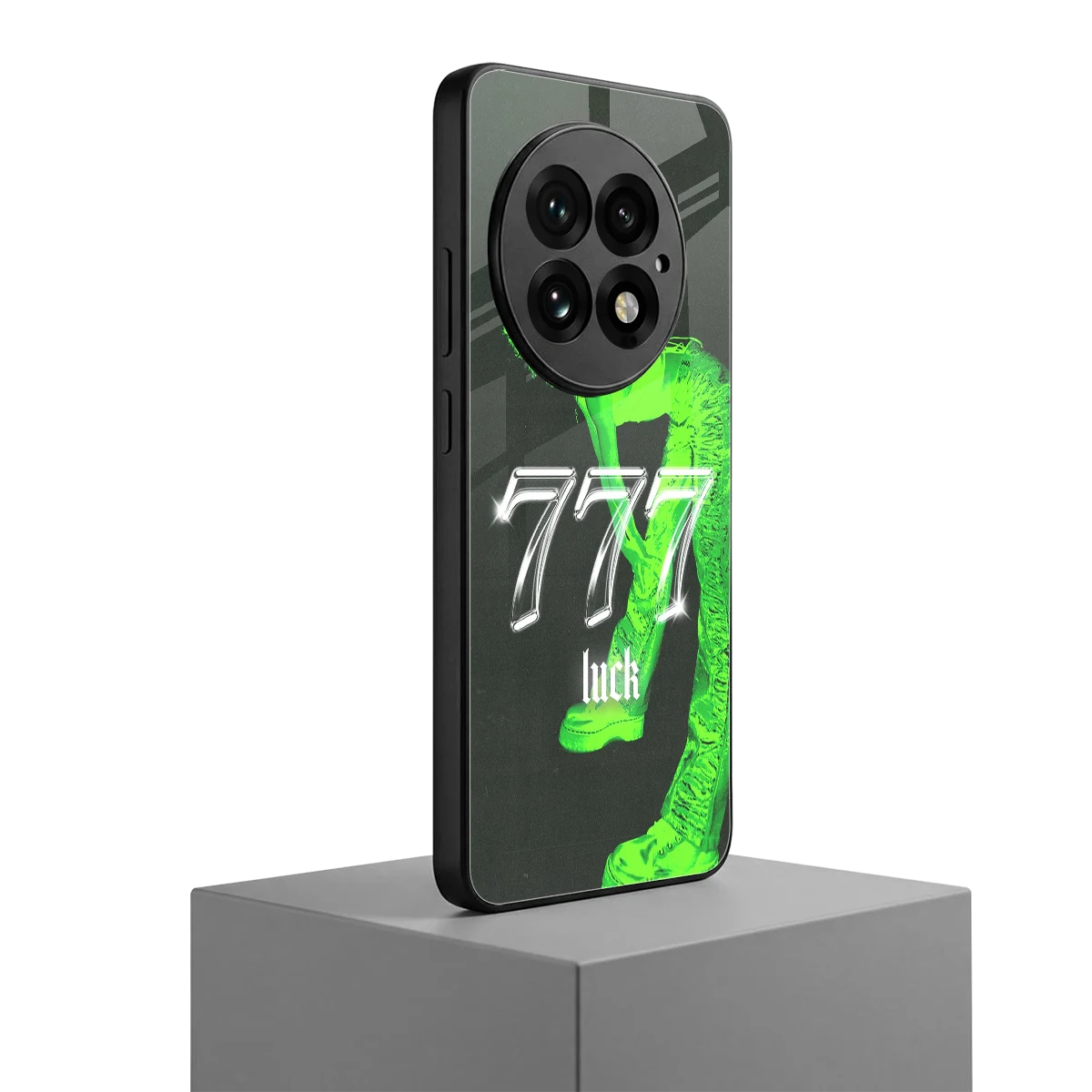 777 Luck oneplus 13 mobile cover | shockproof glass phone case