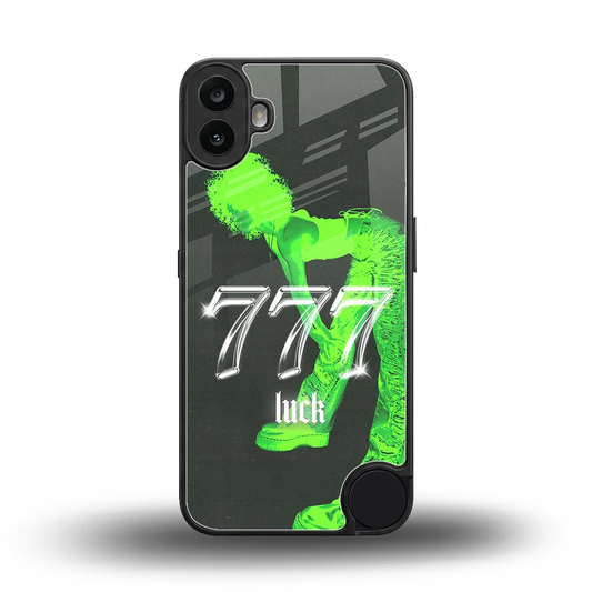 777 Luck back phone cover | glass case for cmf nothing phone 1