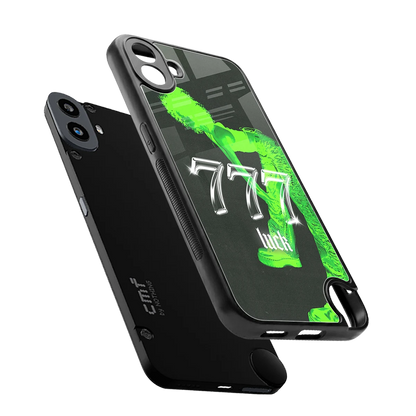 777 Luck sleek cmf nothing phone 1 cover with tempered glass back and TPU edges