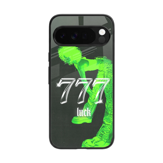 777 Luck back phone cover | glass case for google pixel 10 pro xl