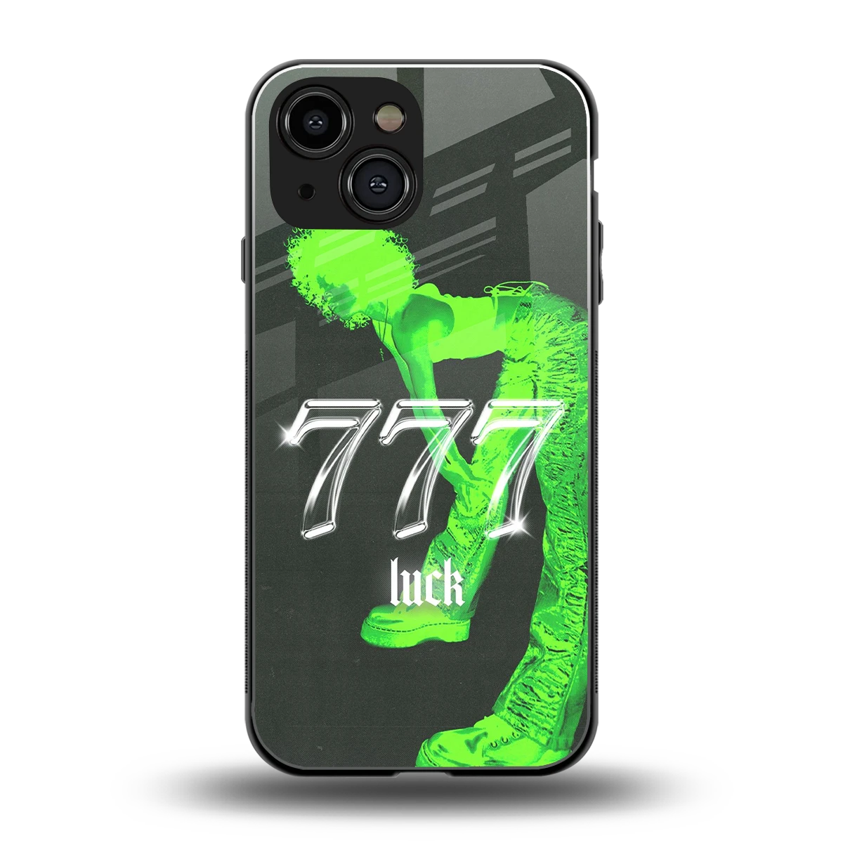 777 Luck back phone cover | glass case for iphone 13 mini