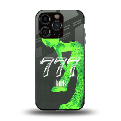 777 Luck back phone cover | glass case for iphone 13 pro