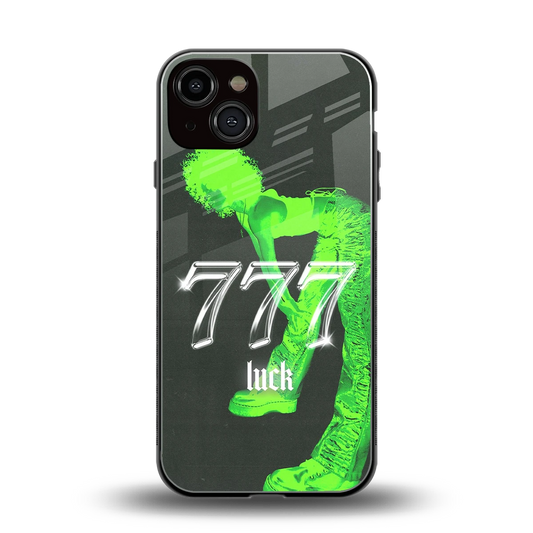 777 Luck back phone cover | glass case for iphone 13