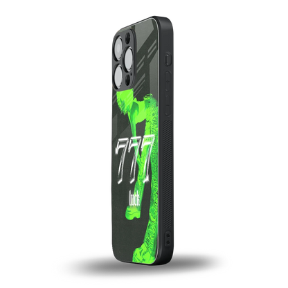 777 Luck iphone 15 pro max mobile cover | shockproof glass phone case