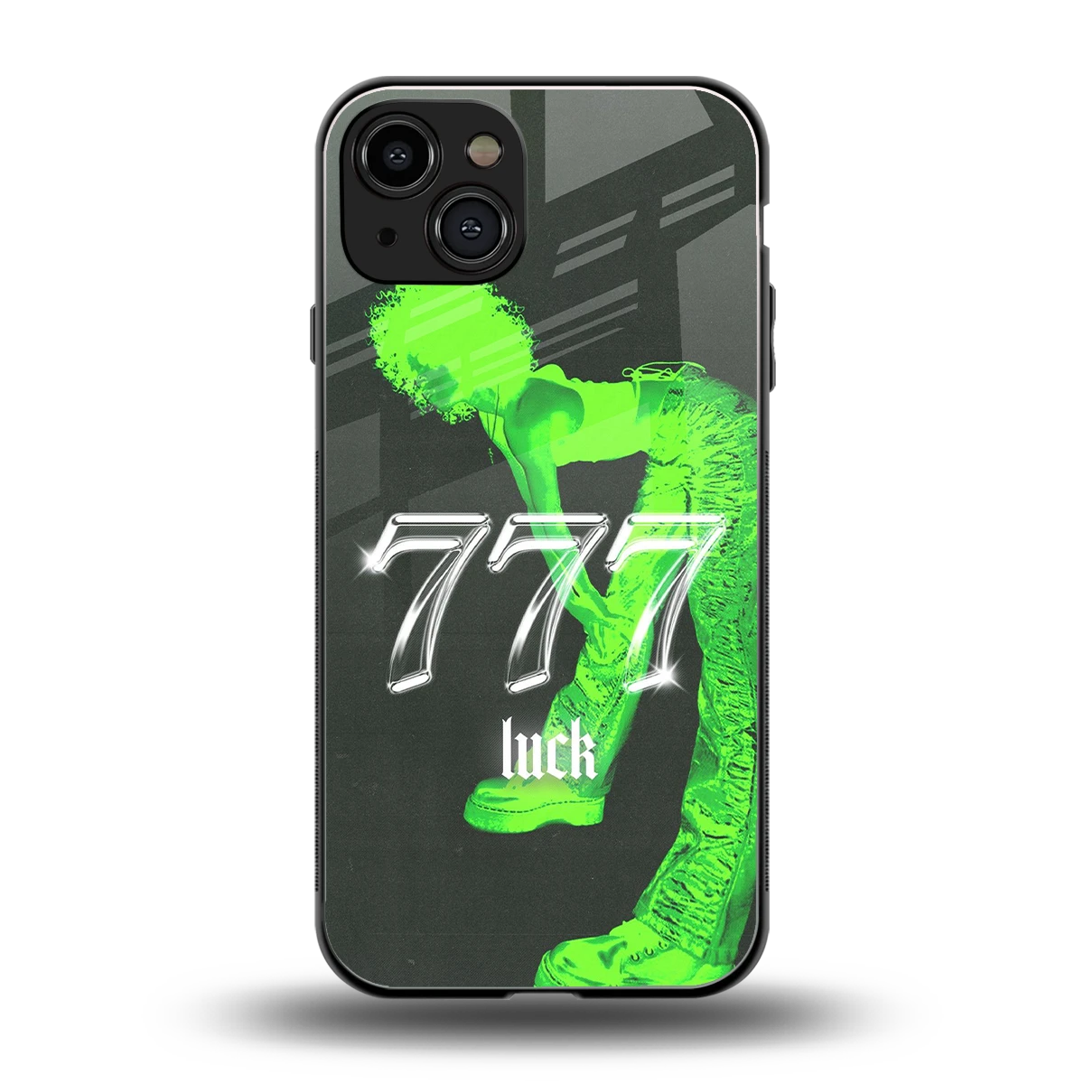 777 Luck back phone cover | glass case for iphone 15