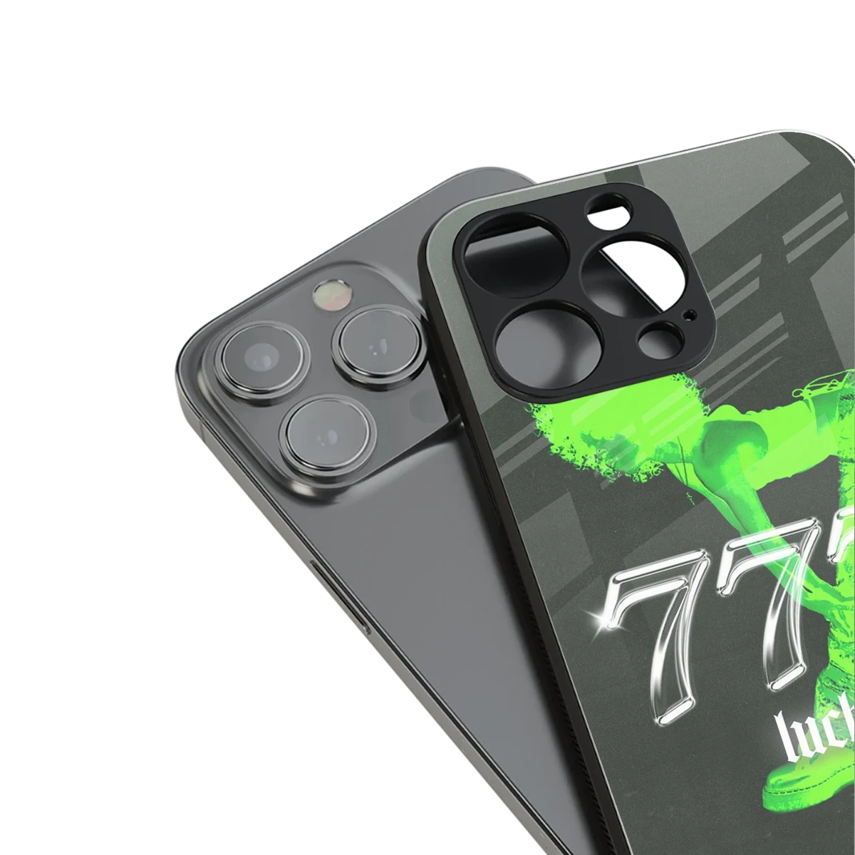 777 Luck stylish phone case for iphone 13 | glossy glass and slim fit