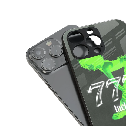 777 Luck stylish phone case for iphone se 2020 | glossy glass and slim fit