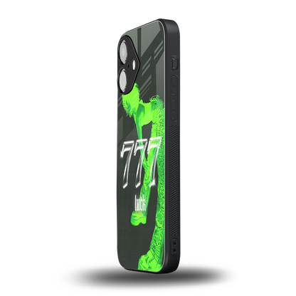 777 Luck iPhone 16 mobile cover | shockproof glass phone case