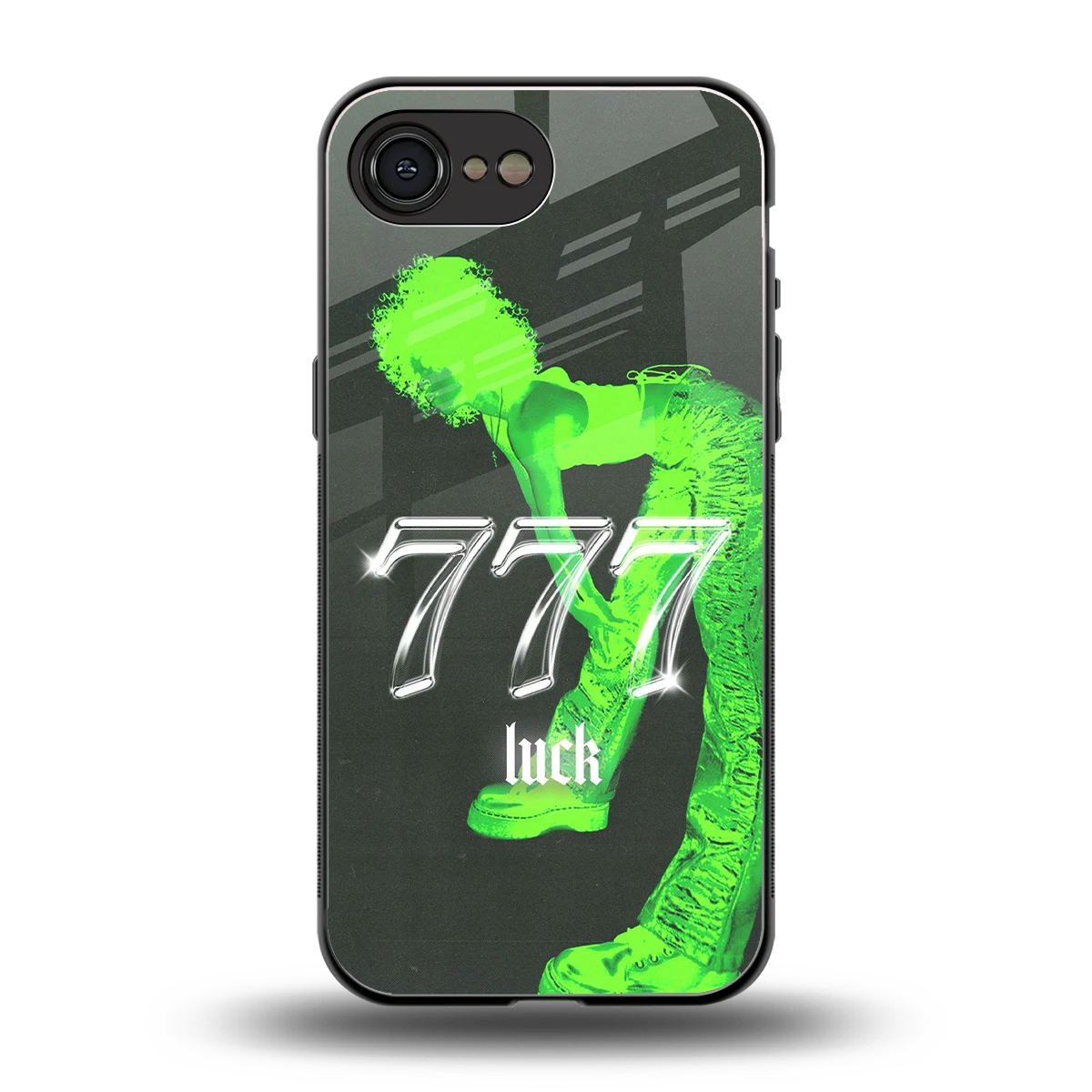 777 Luck back phone cover | glass case for iphone 17e