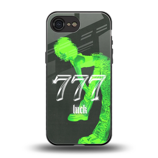 777 Luck back phone cover | glass case for iphone 17e