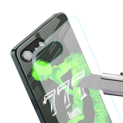 777 Luck stylish phone case for iphone 16e | glossy glass and slim fit