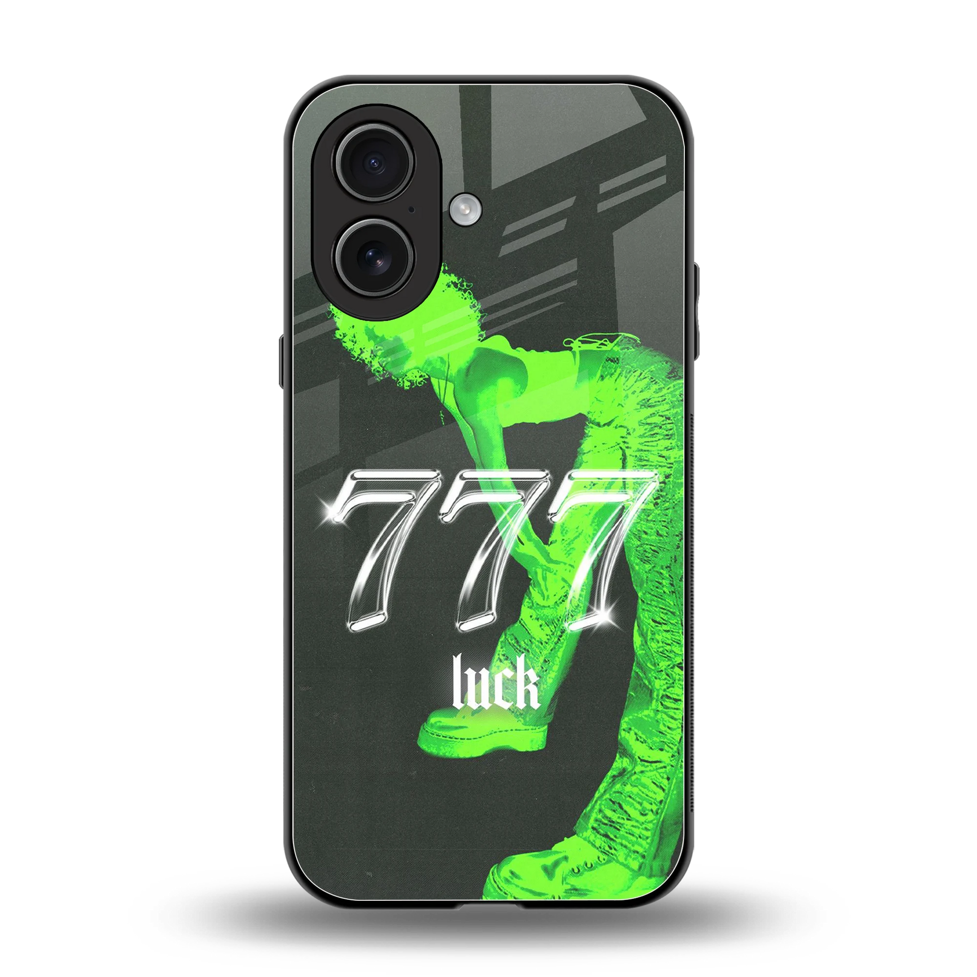 777 Luck back phone cover | glass case for iphone 17
